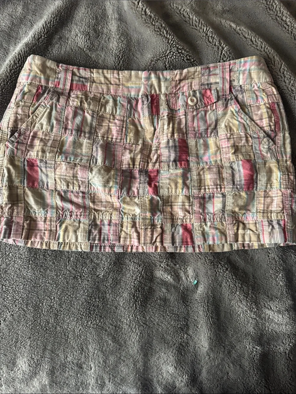 Plaid mini skirt - Picture 1 of 3